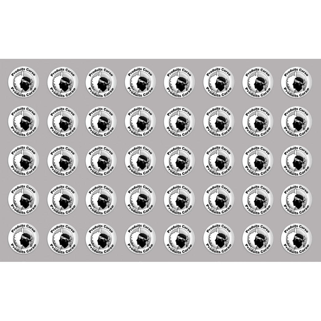 Produits Corse carte - 40fois 2cm - Sticker/autocollant