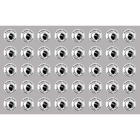 Produits Corse carte - 40fois 2cm - Sticker/autocollant