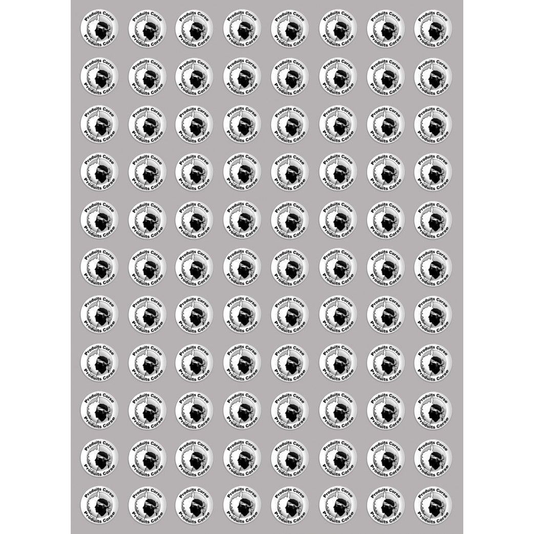 Produits Corse carte - 88fois 2cm - Sticker/autocollant