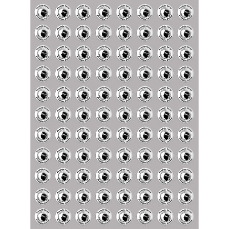 Produits Corse carte - 88fois 2cm - Sticker/autocollant