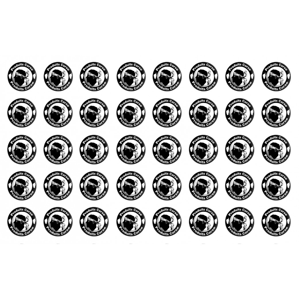 Produits Corse - 40fois 2cm - Sticker/autocollant