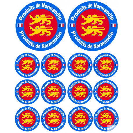 Produits de Normandie - 2fois 10cm / 12fois 5cm - Sticker/autocollant