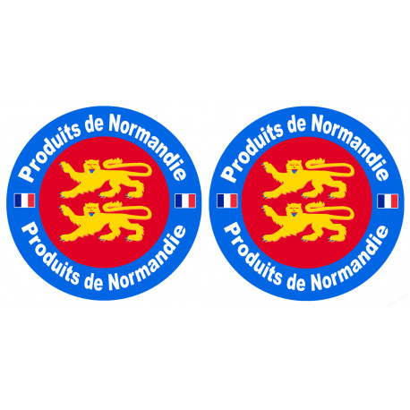 Produits de Normandie - 2tckers 10cm - Sticker/autocollant