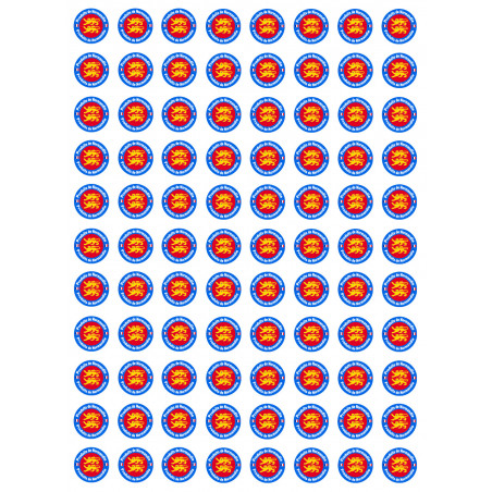 Produits de Normandie - 88 stickers 2cm - Sticker/autocollant