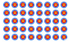 Produits de Normandie - 40 stickers 2cm - Sticker/autocollant