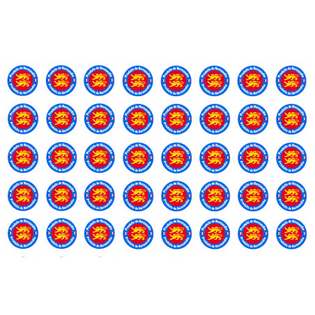 Produits de Normandie - 40 stickers 2cm - Sticker/autocollant