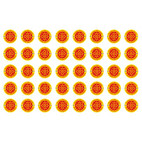 Produits d'Occitanie -  40 stickers de 2cm - Sticker/autocollant
