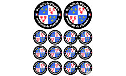 Produits Picardie - 2stickers 10 cm / 12stickers 5cm - Sticker/autocollant