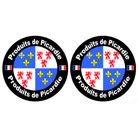 Produits Picardie - 2stickers 10 cm - Sticker/autocollant