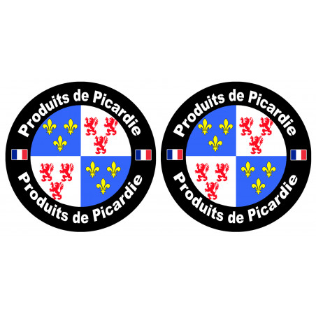 Produits Picardie - 2stickers 10 cm - Sticker/autocollant