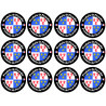 Produits Picardie - 12stickers 5cm - Sticker/autocollant