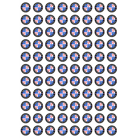 Produits Picardie - 88 stickers 2cm - Sticker/autocollant