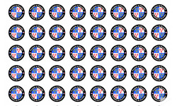 Produits Picardie - 40 stickers 2cm - Sticker/autocollant