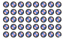 Produits Picardie - 40 stickers 2cm - Sticker/autocollant