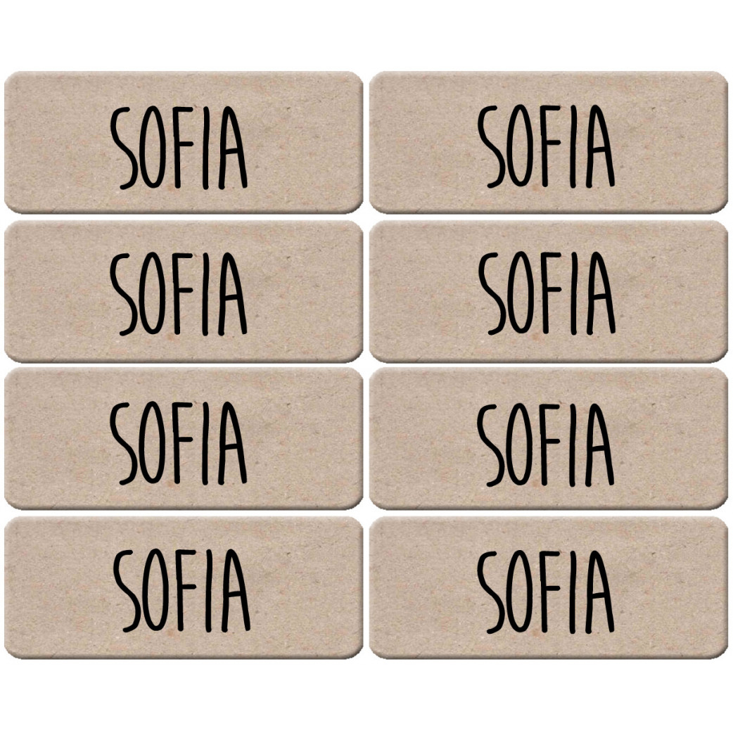 Prénom Sofia - 8 stickers de 5x2cm - Sticker/autocollant