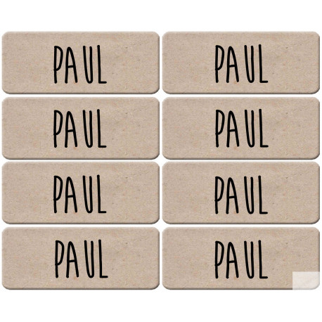 Prénom Paul - 8 stickers de 5x2cm - Sticker/autocollant