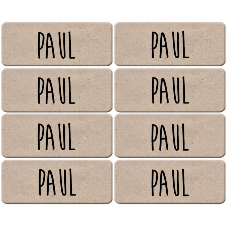Prénom Paul - 8 stickers de 5x2cm - Sticker/autocollant
