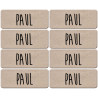 Prénom Paul - 8 stickers de 5x2cm - Sticker/autocollant