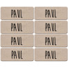 Prénom Paul - 8 stickers de 5x2cm - Sticker/autocollant