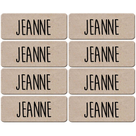 Prénom Jeanne - 8 stickers de 5x2cm - Sticker/autocollant