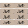 Prénom Jeanne - 8 stickers de 5x2cm - Sticker/autocollant