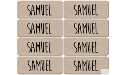 Prénom Samuel - 8 stickers de 5x2cm - Sticker/autocollant