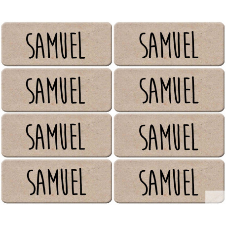 Prénom Samuel - 8 stickers de 5x2cm - Sticker/autocollant