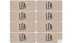 Prénom Léa - 8 stickers de 5x2cm - Sticker/autocollant