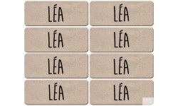 Prénom Léa - 8 stickers de 5x2cm - Sticker/autocollant