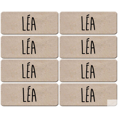 Prénom Léa - 8 stickers de 5x2cm - Sticker/autocollant