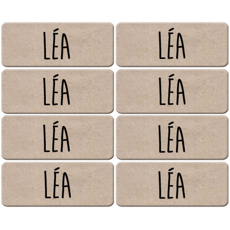 Prénom Léa - 8 stickers de 5x2cm - Sticker/autocollant