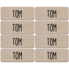 Prénom Tom - 8 stickers de 5x2cm - Sticker/autocollant