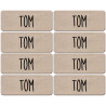 Prénom Tom - 8 stickers de 5x2cm - Sticker/autocollant