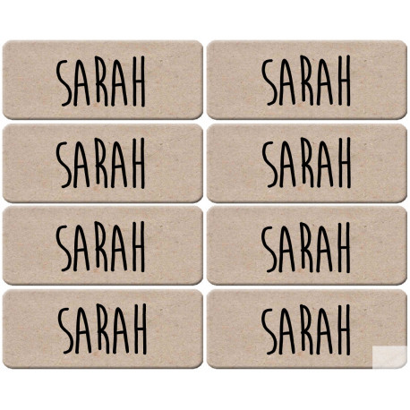 Prénom Sarah - 8 stickers de 5x2cm - Sticker/autocollant