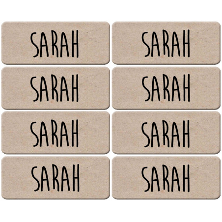 Prénom Sarah - 8 stickers de 5x2cm - Sticker/autocollant