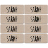 Prénom Sarah - 8 stickers de 5x2cm - Sticker/autocollant