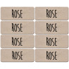 Prénom Rose - 8 stickers de 5x2cm - Sticker/autocollant