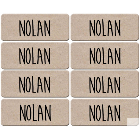 Prénom Nolan - 8 stickers de 5x2cm - Sticker/autocollant