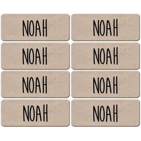 Prénom Noah - 8 stickers de 5x2cm - Sticker/autocollant