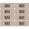 Prénom Noah - 8 stickers de 5x2cm - Sticker/autocollant