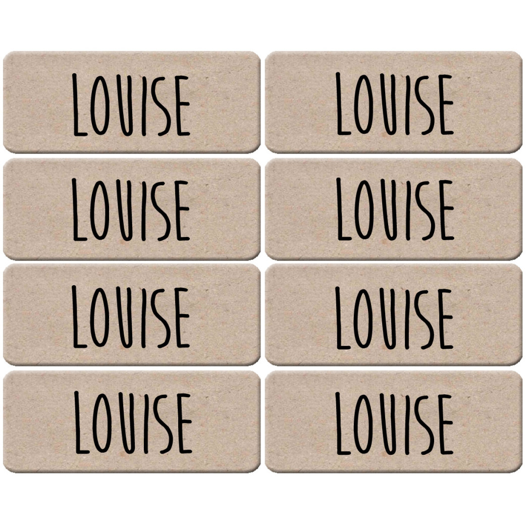 Prénom Louise - 8 stickers de 5x2cm - Sticker/autocollant