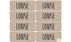 Prénom Louise - 8 stickers de 5x2cm - Sticker/autocollant