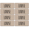 Prénom Louise - 8 stickers de 5x2cm - Sticker/autocollant