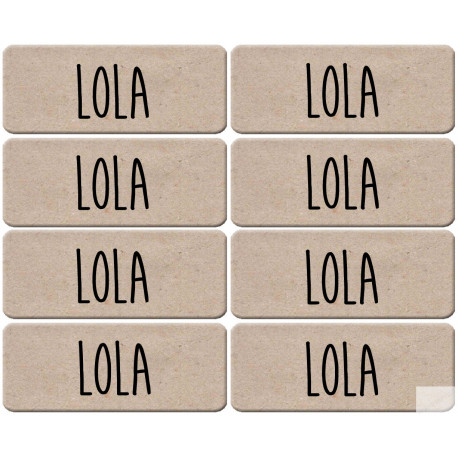 Prénom Lola - 8 stickers de 5x2cm - Sticker/autocollant