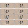 Prénom Lola - 8 stickers de 5x2cm - Sticker/autocollant