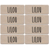 Prénom Lilou - 8 stickers de 5x2cm - Sticker/autocollant
