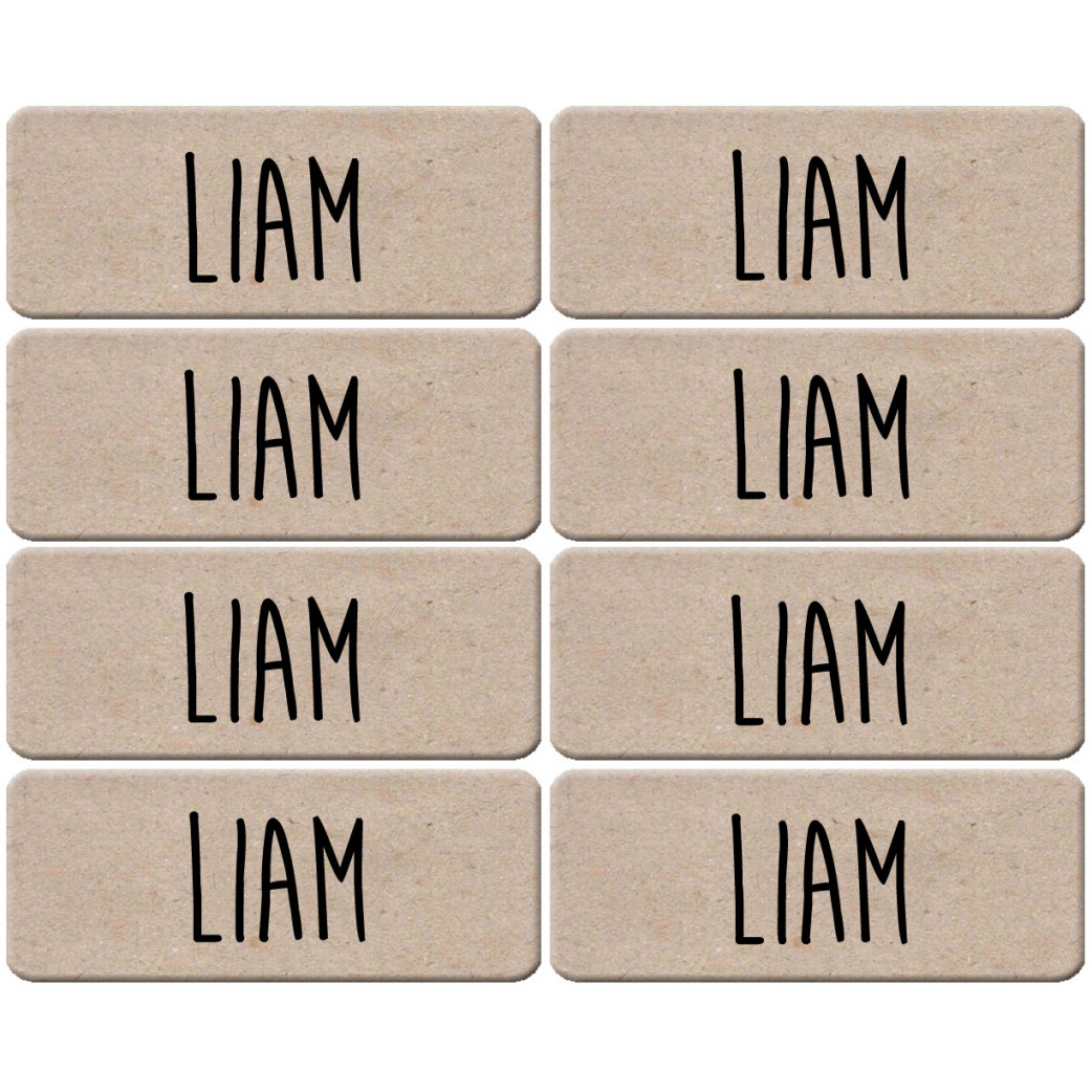 Prénom Liam - 8 stickers de 5x2cm - Sticker/autocollant
