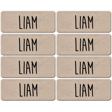 Prénom Liam - 8 stickers de 5x2cm - Sticker/autocollant