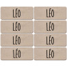 Prénom Léo - 8 stickers de 5x2cm - Sticker/autocollant