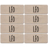 Prénom Léo - 8 stickers de 5x2cm - Sticker/autocollant